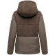Marikoo Sheeta Damen Herbst Winter Teddyfell Jacke gefüttert  Stone Brown Größe XXL - Gr. 44