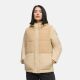 Marikoo Sheeta Damen Herbst Winter Teddyfell Jacke gefüttert  Beige Größe XS - Gr. 34