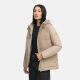 Marikoo Sheeta Damen Herbst Winter Teddyfell Jacke gefüttert  Beige Größe XS - Gr. 34