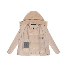 Marikoo Sheeta Damen Herbst Winter Teddyfell Jacke gefüttert  Beige Größe S - Gr. 36