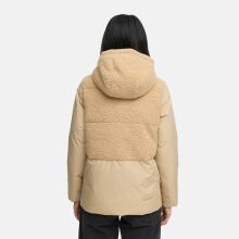 Marikoo Sheeta Damen Herbst Winter Teddyfell Jacke gefüttert  Beige Größe L - Gr. 40