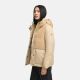 Marikoo Sheeta Damen Herbst Winter Teddyfell Jacke gefüttert  Beige Größe L - Gr. 40
