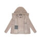 Marikoo Sheeta Damen Herbst Winter Teddyfell Jacke gefüttert  Light Taupe Größe XS - Gr. 34