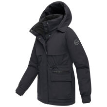 Marikoo Shigaraa Damen Herbst Winter Jacke Schwarz-Größe XL - Gr. 42