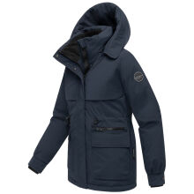 Marikoo Shigaraa Damen Herbst Winter Jacke Navy-Größe M - Gr. 38