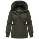 Marikoo Shigaraa Damen Herbst Winter Jacke Dark Olive-Größe M - Gr. 38