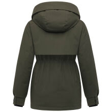 Marikoo Shigaraa Damen Herbst Winter Jacke Dark Olive-Größe L - Gr. 40