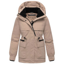 Marikoo Shigaraa Damen Herbst Winter Jacke Taupe Grey-Größe M - Gr. 38