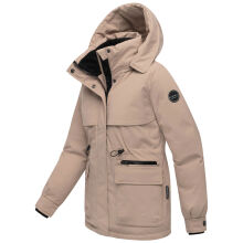 Marikoo Shigaraa Damen Herbst Winter Jacke Taupe Grey-Größe XXL - Gr. 44