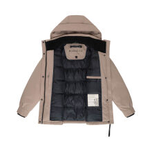 Marikoo Shigaraa Damen Herbst Winter Jacke Taupe Grey-Größe XXXL - Gr. 46