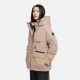 Marikoo Shigaraa Damen Herbst Winter Jacke Taupe Grey-Größe XXXL - Gr. 46