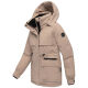 Marikoo Shigaraa Damen Herbst Winter Jacke Taupe Grey-Größe XXXL - Gr. 46