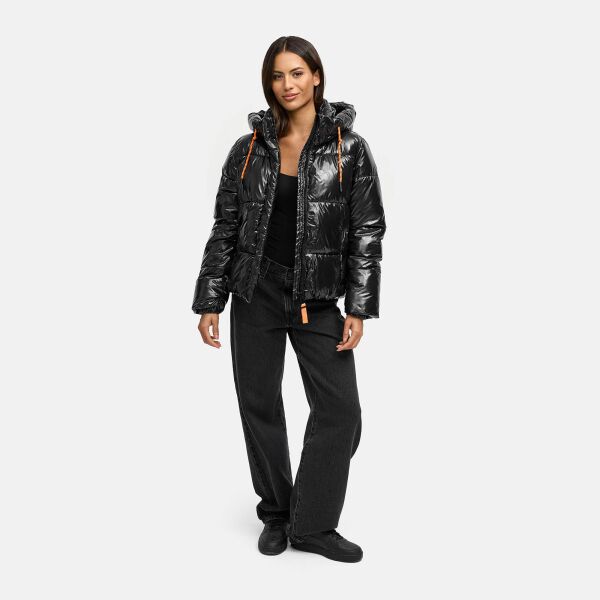 Marikoo Skyraa Damen Winter Steppjacke Schwarz Größe XS - Gr. 34