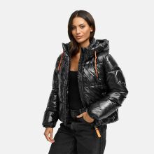 Marikoo Skyraa Damen Winter Steppjacke Schwarz Größe XXL - Gr. 44