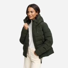 Marikoo Tayenaa Damen Herbst Winter Steppjacke Dark Olive-Größe L - Gr. 40