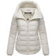 Marikoo Tayenaa Damen Herbst Winter Steppjacke Offwhite-Größe S - Gr. 36