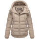 Marikoo Tayenaa Damen Herbst Winter Steppjacke Light Taupe-Größe S - Gr. 36