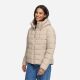 Marikoo Tayenaa Damen Herbst Winter Steppjacke Light Taupe-Größe L - Gr. 40
