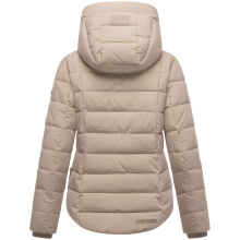 Marikoo Tayenaa Damen Herbst Winter Steppjacke Light Taupe-Größe XL - Gr. 42