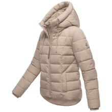 Marikoo Tayenaa Damen Herbst Winter Steppjacke Light Taupe-Größe XXL - Gr. 44