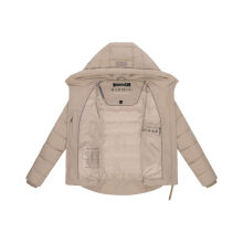 Marikoo Tayenaa Damen Herbst Winter Steppjacke Light Taupe-Größe XXL - Gr. 44