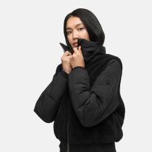 Navahoo Teddyzone Damen Winter Steppjacke gefüttert Schwarz-Größe S - Gr. 36