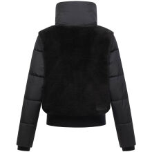 Navahoo Teddyzone Damen Winter Steppjacke gefüttert Schwarz-Größe S - Gr. 36