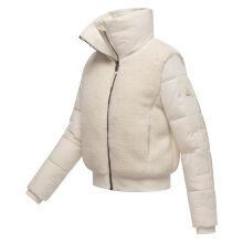 Navahoo Teddyzone Damen Winter Steppjacke gefüttert Offwhite-Größe XS - Gr. 34