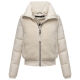 Navahoo Teddyzone Damen Winter Steppjacke gefüttert Offwhite-Größe XS - Gr. 34