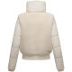 Navahoo Teddyzone Damen Winter Steppjacke gefüttert Offwhite-Größe XS - Gr. 34