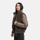 Navahoo Teddyzone Damen Winter Steppjacke gefüttert Stone Brown-Größe XS - Gr. 34