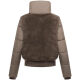 Navahoo Teddyzone Damen Winter Steppjacke gefüttert Stone Brown-Größe XS - Gr. 34