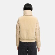 Navahoo Teddyzone Damen Winter Steppjacke gefüttert Beige-Größe XS - Gr. 34