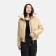Navahoo Teddyzone Damen Winter Steppjacke gefüttert Beige-Größe XS - Gr. 34