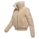 Navahoo Teddyzone Damen Winter Steppjacke gefüttert Beige-Größe XS - Gr. 34