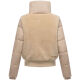 Navahoo Teddyzone Damen Winter Steppjacke gefüttert Beige-Größe XS - Gr. 34