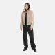Navahoo Teddyzone Damen Winter Steppjacke gefüttert Light Taupe-Größe XS - Gr. 34