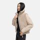 Navahoo Teddyzone Damen Winter Steppjacke gefüttert Light Taupe-Größe XS - Gr. 34