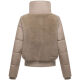 Navahoo Teddyzone Damen Winter Steppjacke gefüttert Light Taupe-Größe XS - Gr. 34