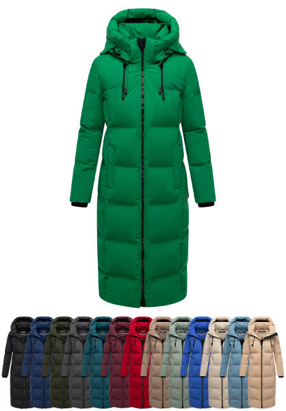 Marikoo Tikoraa Damen lange Winterjacke Steppjacke N102