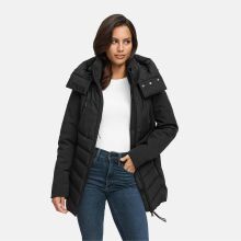 Marikoo Tivaa Damen Herbst Winter Steppjacke Schwarz-Größe L - Gr. 40