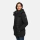 Marikoo Tivaa Damen Herbst Winter Steppjacke Schwarz-Größe L - Gr. 40