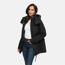 Marikoo Tivaa Damen Herbst Winter Steppjacke Schwarz-Größe XL - Gr. 42