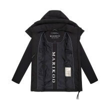 Marikoo Tivaa Damen Herbst Winter Steppjacke Schwarz-Größe XL - Gr. 42