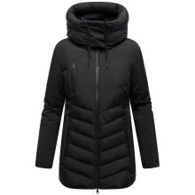 Marikoo Tivaa Damen Herbst Winter Steppjacke Schwarz-Größe XXXL - Gr. 46