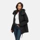 Marikoo Tivaa Damen Herbst Winter Steppjacke Schwarz-Größe XXXL - Gr. 46