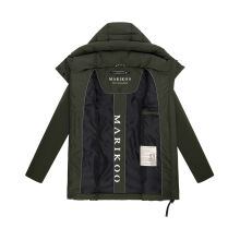 Marikoo Tivaa Damen Herbst Winter Steppjacke Dark Olive-Größe M - Gr. 38