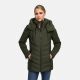 Marikoo Tivaa Damen Herbst Winter Steppjacke Dark Olive-Größe XL - Gr. 42