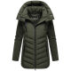 Marikoo Tivaa Damen Herbst Winter Steppjacke Dark Olive-Größe XL - Gr. 42