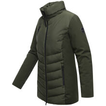 Marikoo Tivaa Damen Herbst Winter Steppjacke Dark Olive-Größe XXXL - Gr. 46